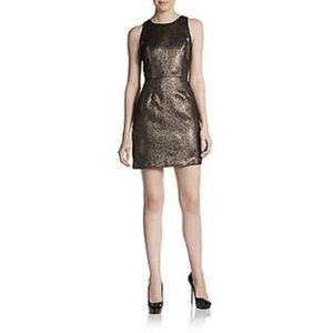 Saks (5/48) Metallic Snakeskin Jacquard Dress, 2